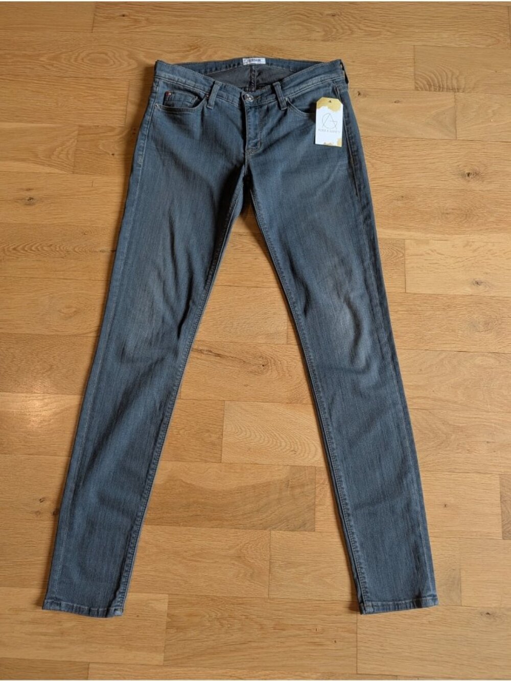 Hudson Light Vintage Wash Skinny Stretch Jeans, Size 26